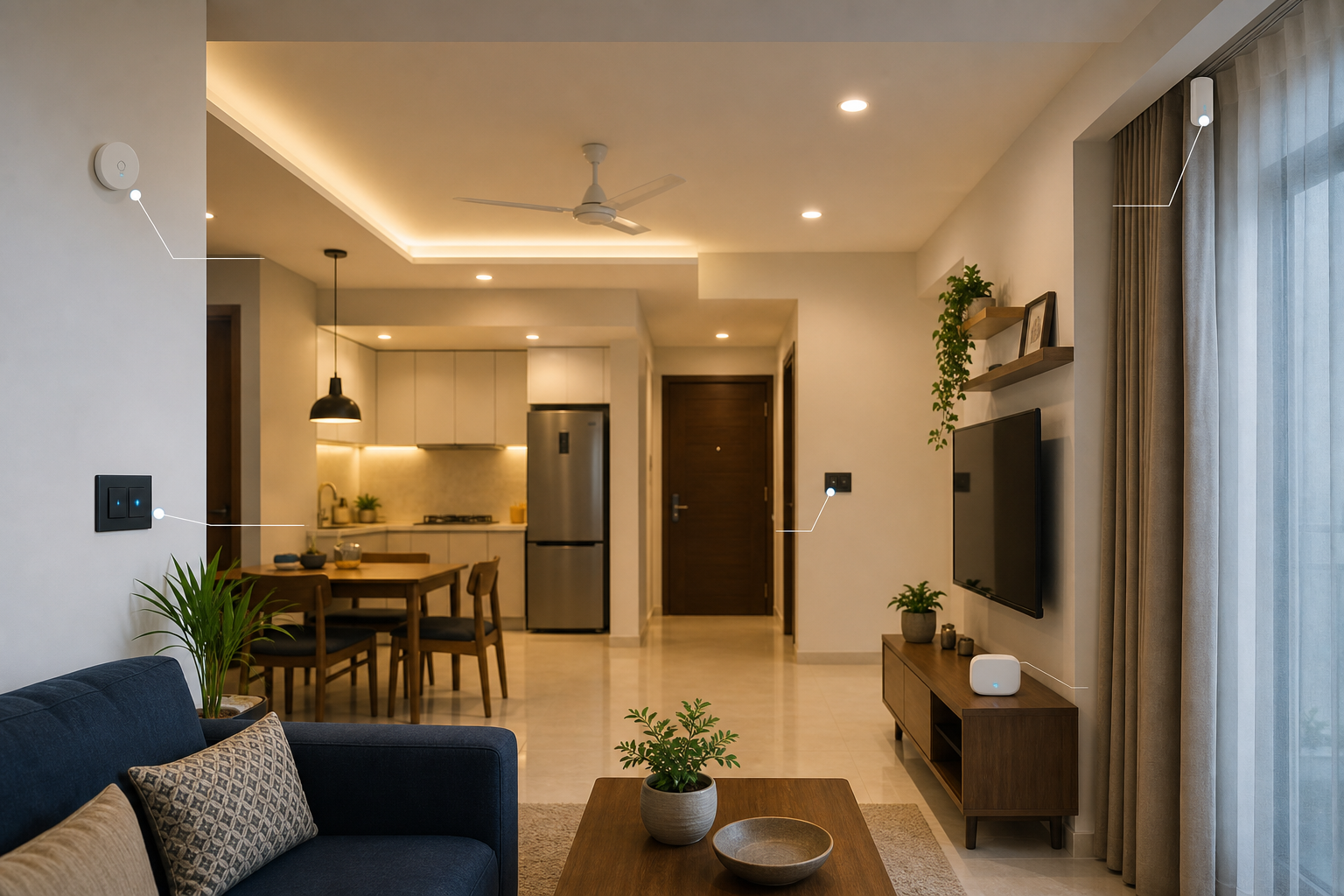 Installer and homeowner prioritising smart home rooms and devices on a project checklist