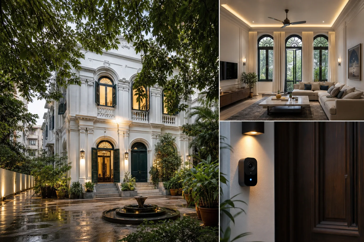 Kolkata heritage home and modern apartment connected by a smart home automation plan
