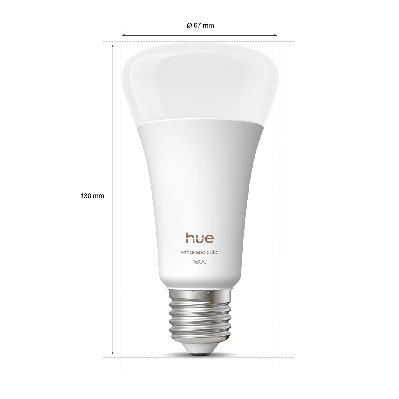 Philips Hue A67 E27 1600 Colour Bulb (New Generation) — manufacturer product view