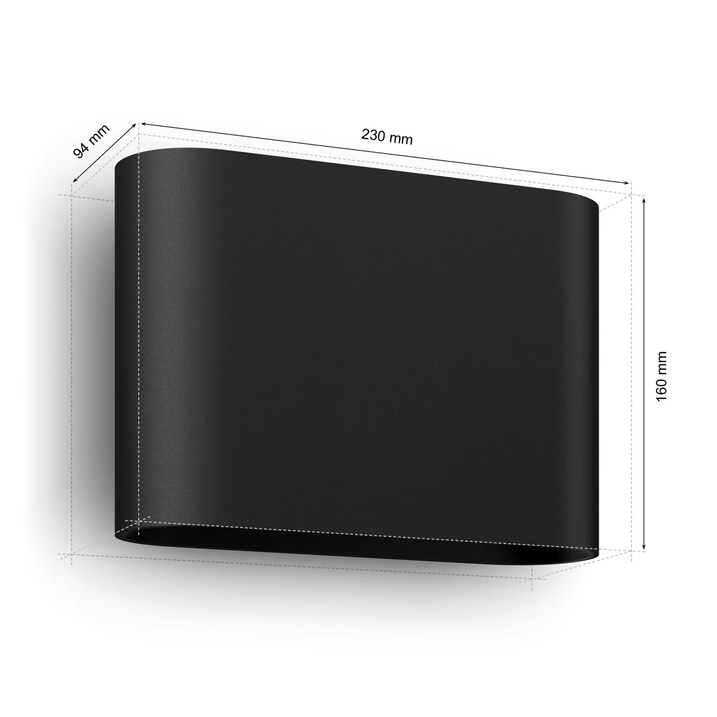 Philips Hue Dymera Indoor and Outdoor Wall Light — manufacturer product view