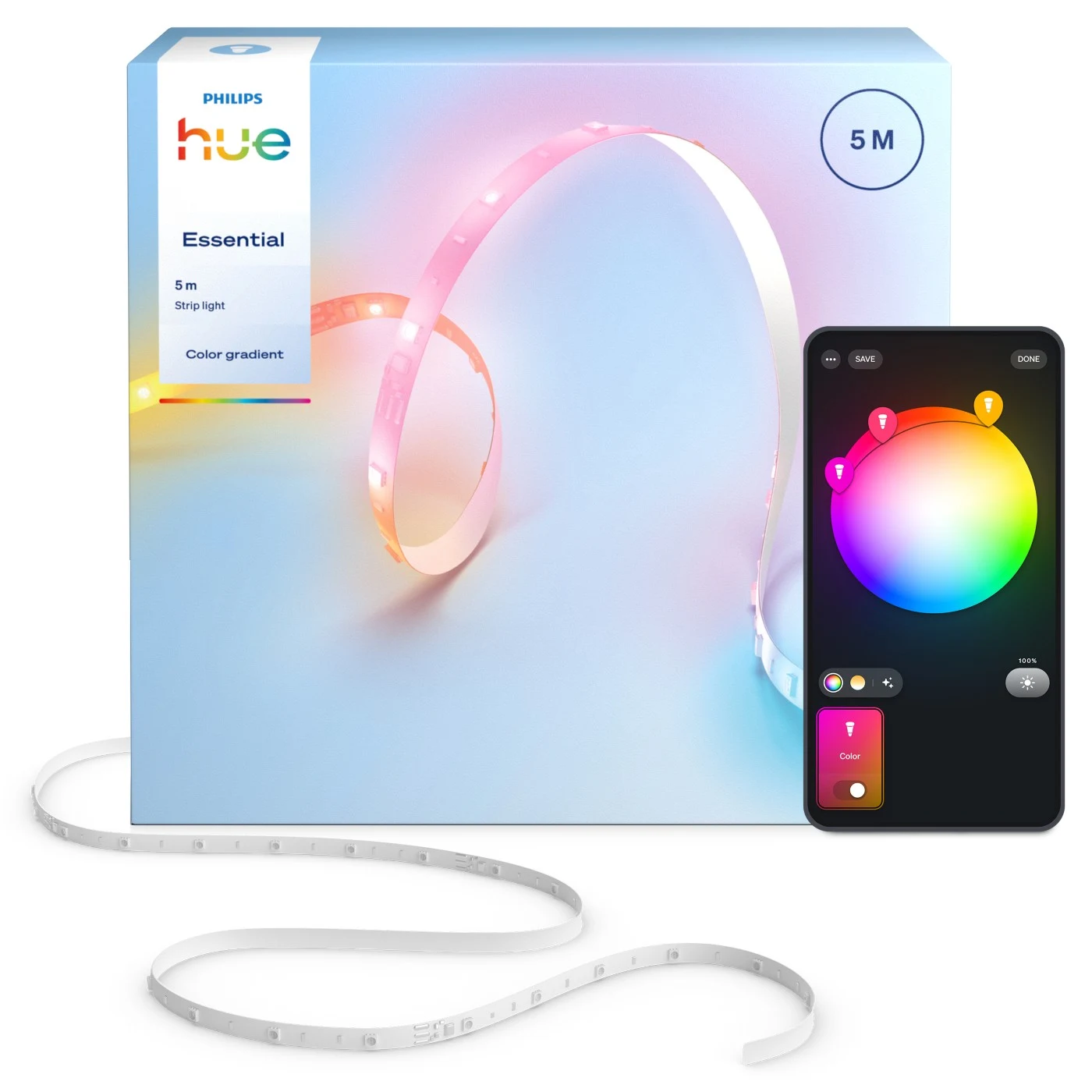 Philips Hue Essential Lightstrip 5 m — manufacturer product view