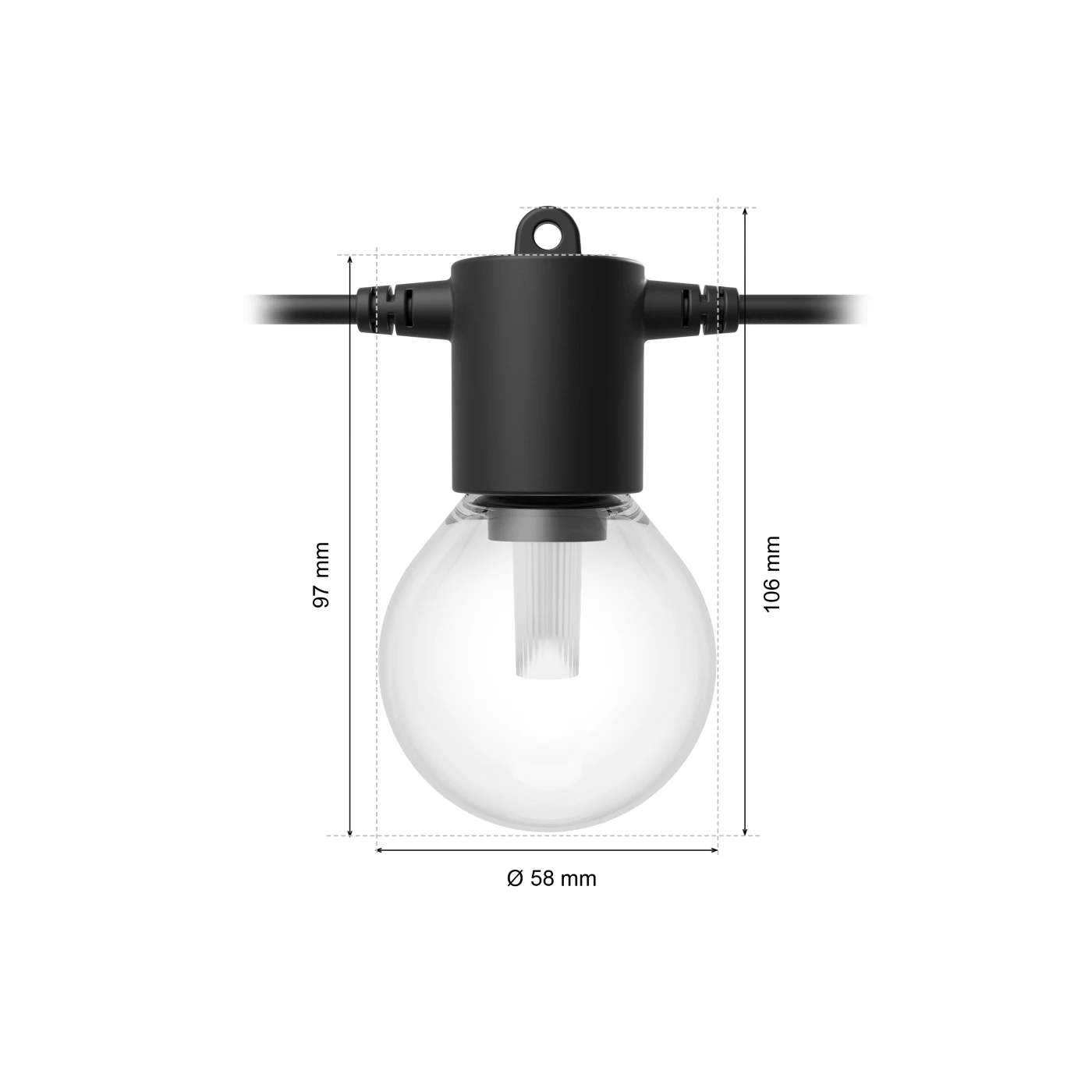 Philips Hue Festavia Globe Outdoor String Lights 21 m — manufacturer product view