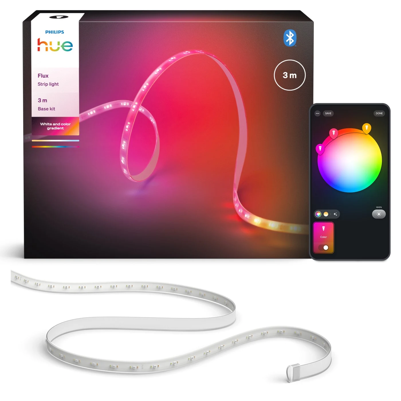Philips Hue Flux Lightstrip 3 m — manufacturer product view