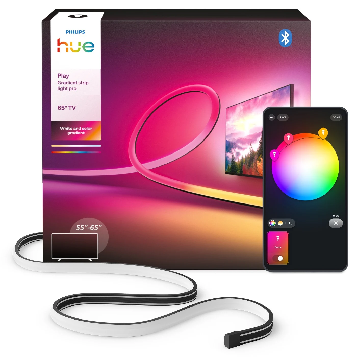 Philips Hue Play Gradient Lightstrip Pro 65-inch — manufacturer product view