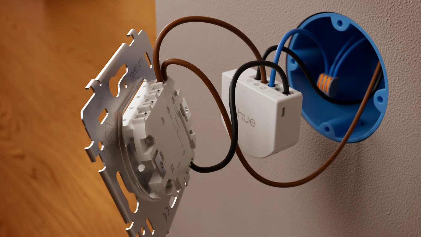 Philips Hue Wired On/Off Switch for Non-smart Lights – 1 Channel — manufacturer product view