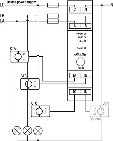 Shelly Pro 3EM 120A — manufacturer detail 2