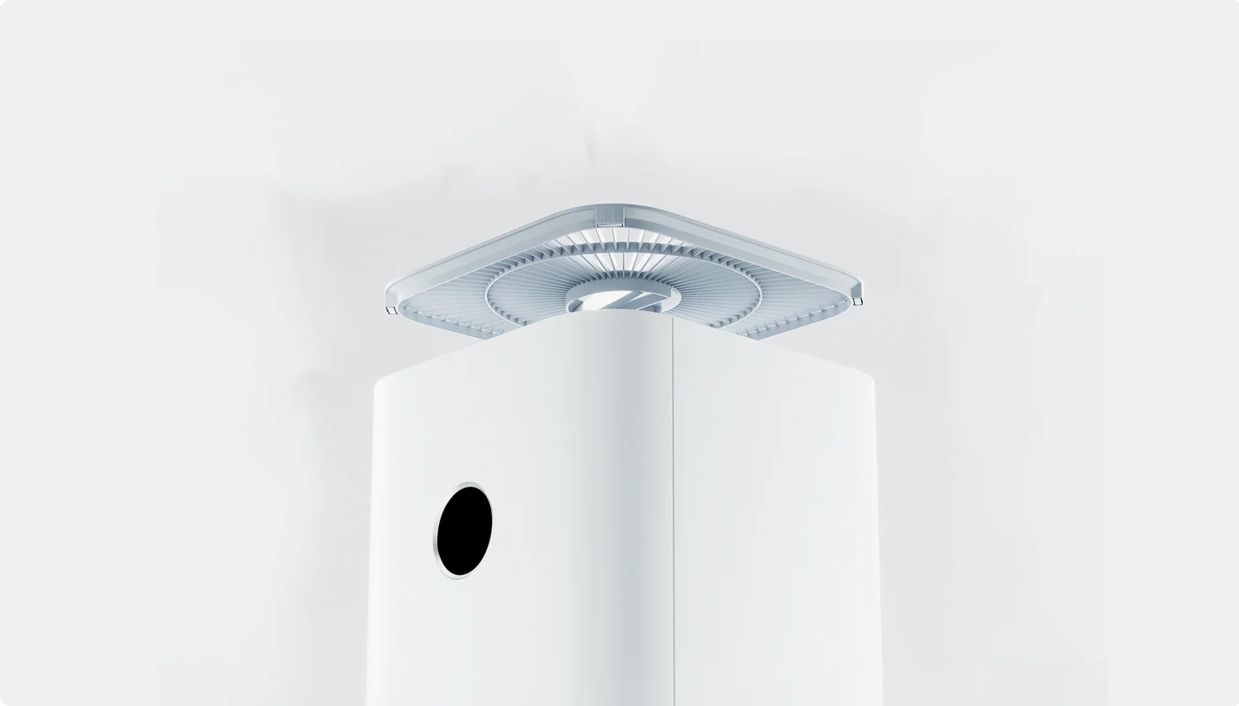 Xiaomi Smart Air Purifier 4 — removable top grille detail