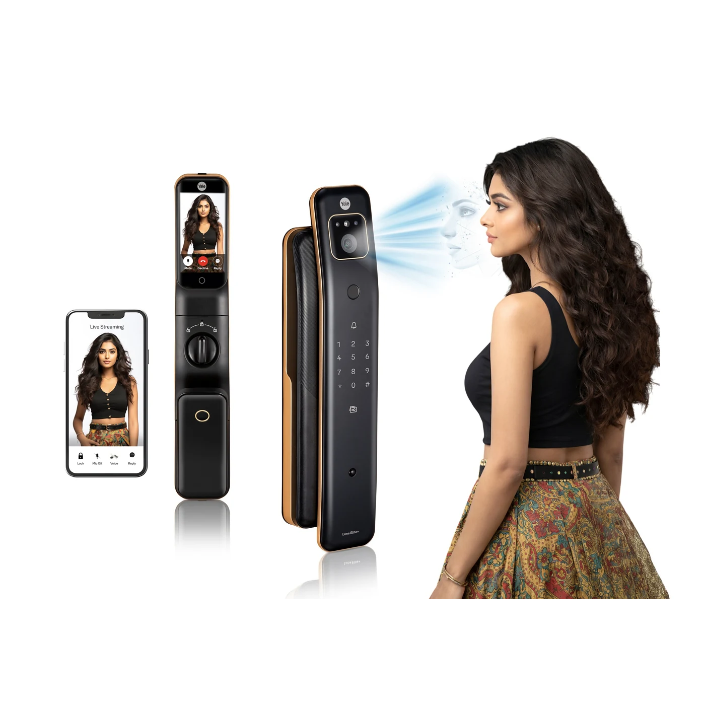 Yale Luna Elite Plus — Yale manufacturer product view 3