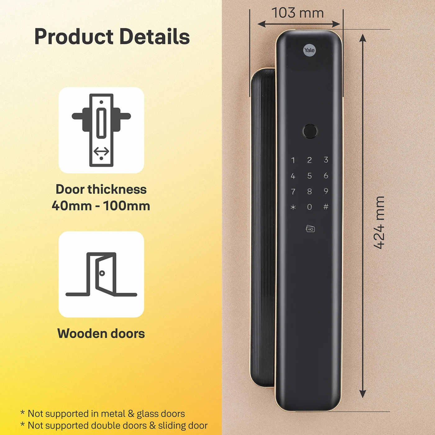 Yale Luna Pro — Yale manufacturer product view 2