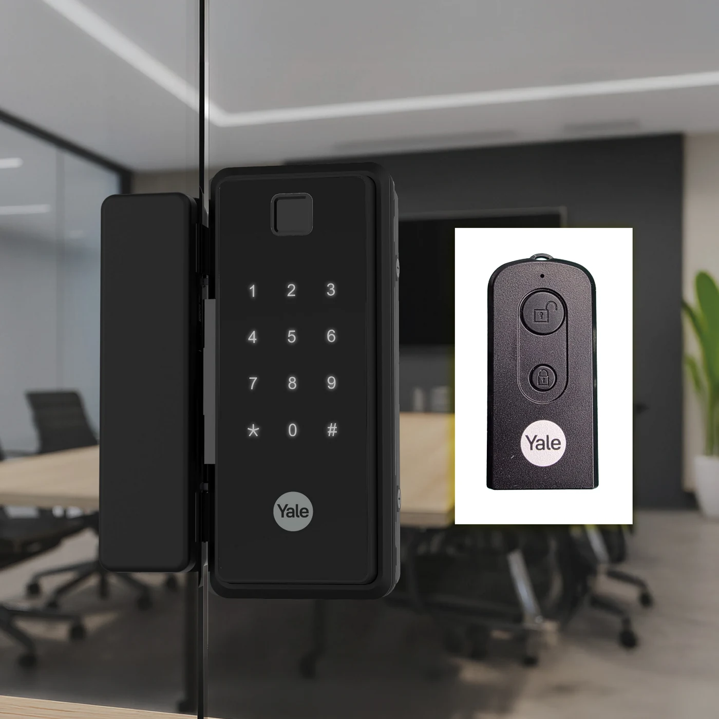 Yale Reflecta Glass Biometric — Yale manufacturer product view 2